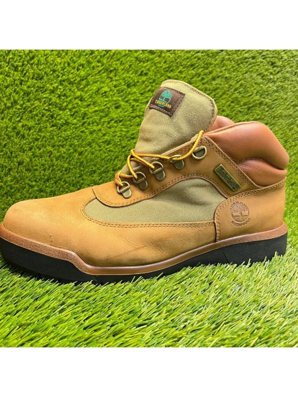 Timberland Classic Field Mens Size 10.5 Brown Leather Waterproof Trail Boots